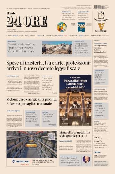 Prima-pagina-sole-24-ore-edizione-del-15-05-2025