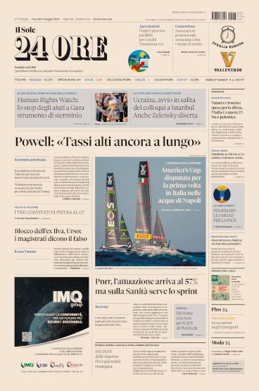 Prima-pagina-sole-24-ore-edizione-del-16-05-2025