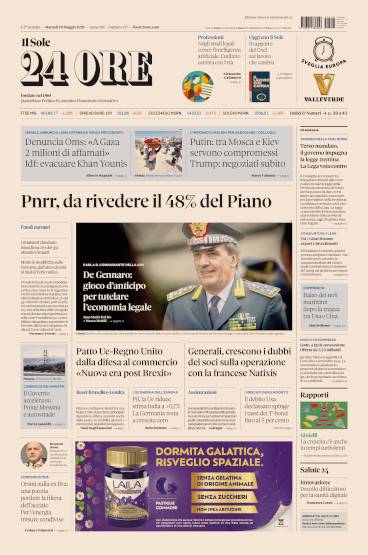 Prima-pagina-sole-24-ore-edizione-del-20-05-2025
