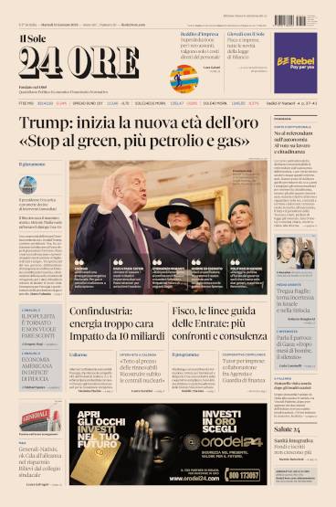 Prima-pagina-sole-24-ore-edizione-del-21-01-2025