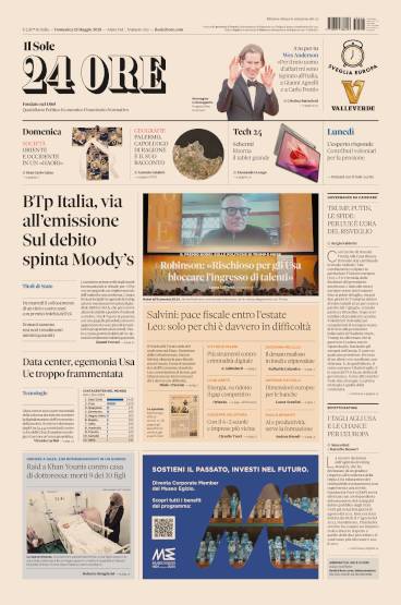 Prima-pagina-sole-24-ore-edizione-del-25-05-2025