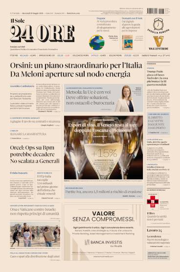 Prima-pagina-sole-24-ore-edizione-del-28-05-2025