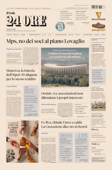 Prima-pagina-sole-24-ore-edizione-del-30-10-2026