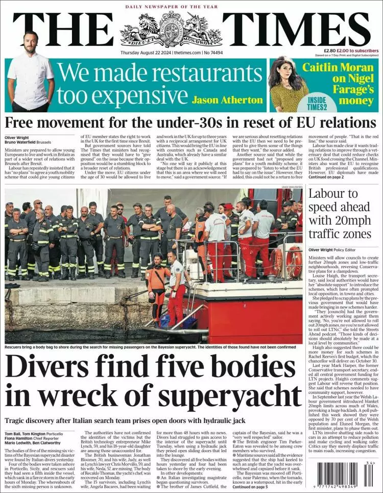 Prima-pagina-the-times-edizione-di-oggi-2024-08-22