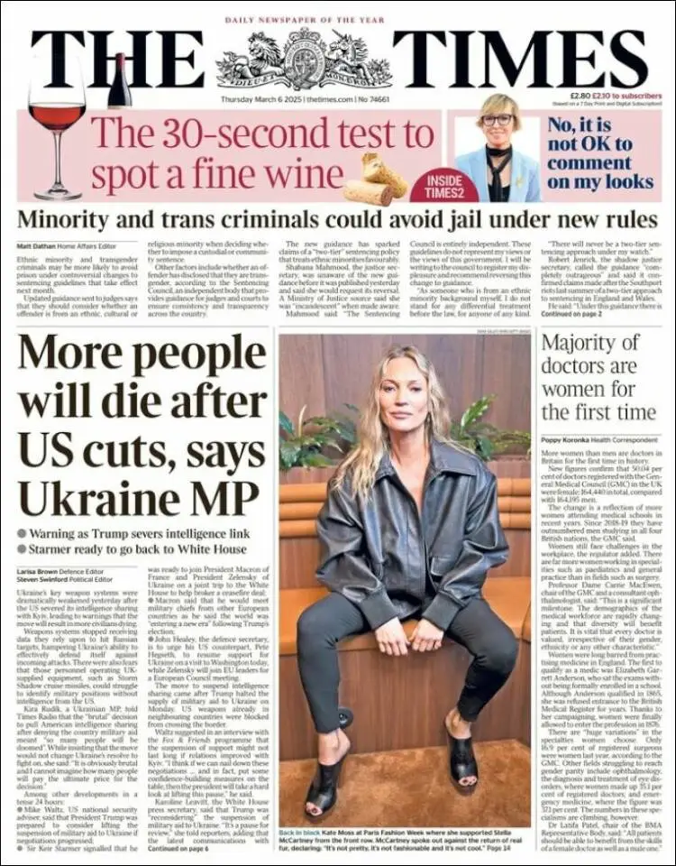 Prima-pagina-the-times-edizione-di-oggi-2025-03-06