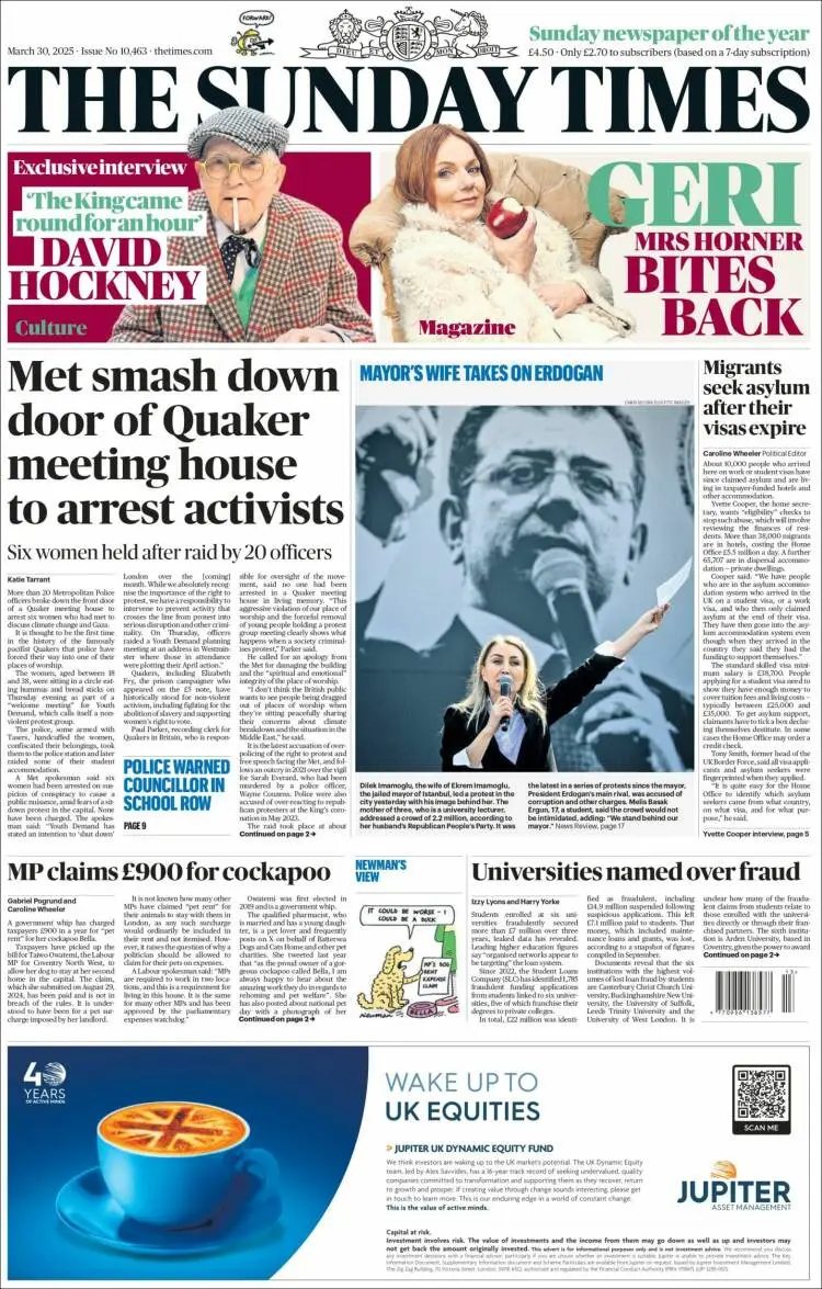 Prima-pagina-the-times-edizione-di-oggi-2025-03-30