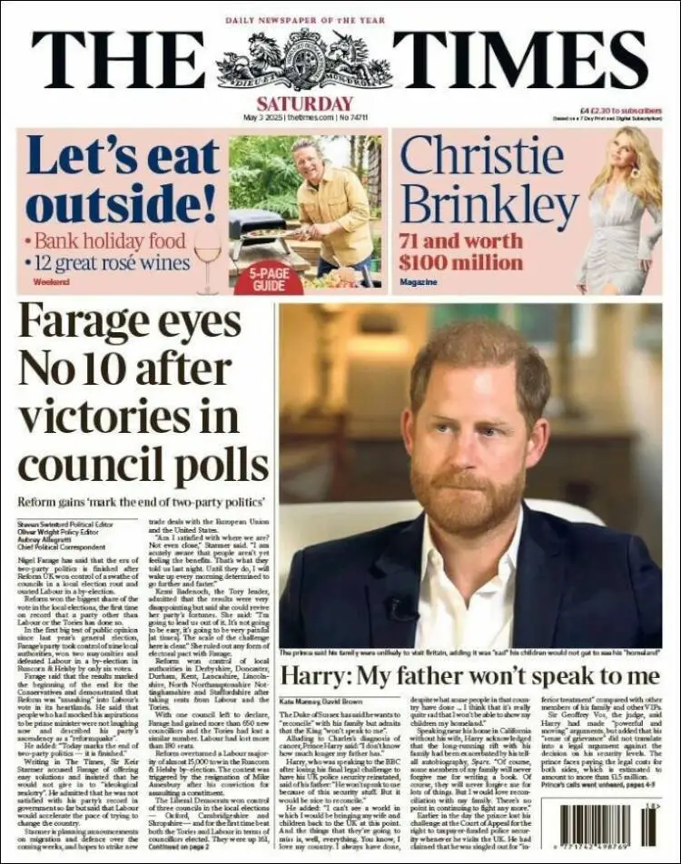 Prima-pagina-the-times-edizione-di-oggi-2025-05-03