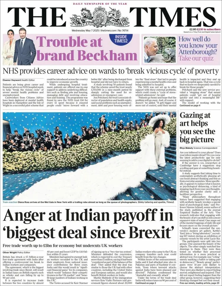 Prima-pagina-the-times-edizione-di-oggi-2025-05-07