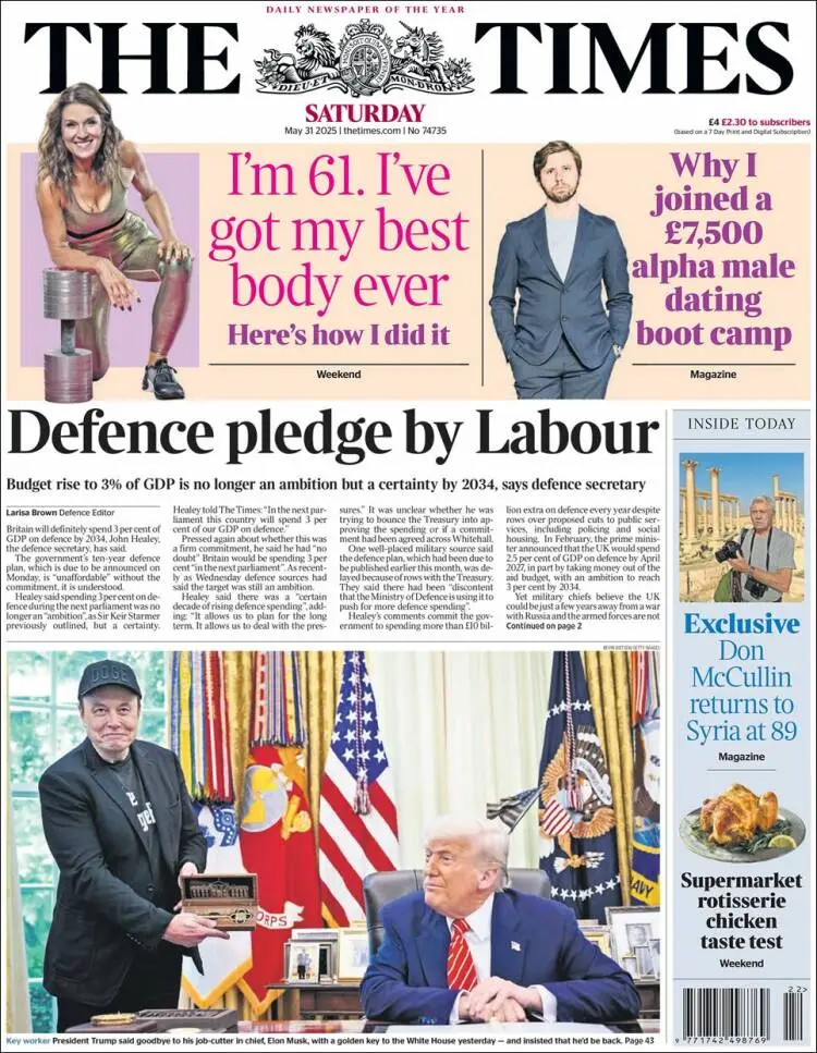 Prima-pagina-the-times-edizione-di-oggi-2025-05-31