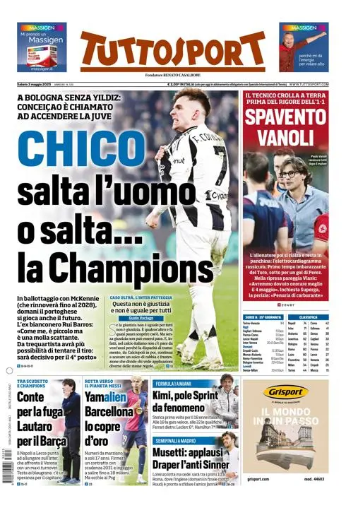 Prima-pagina-tutto-sport-edizione-di-oggi-03-05-2025