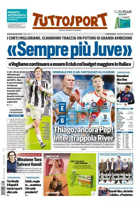 Prima-pagina-tutto-sport-edizione-di-oggi-06-12-2024