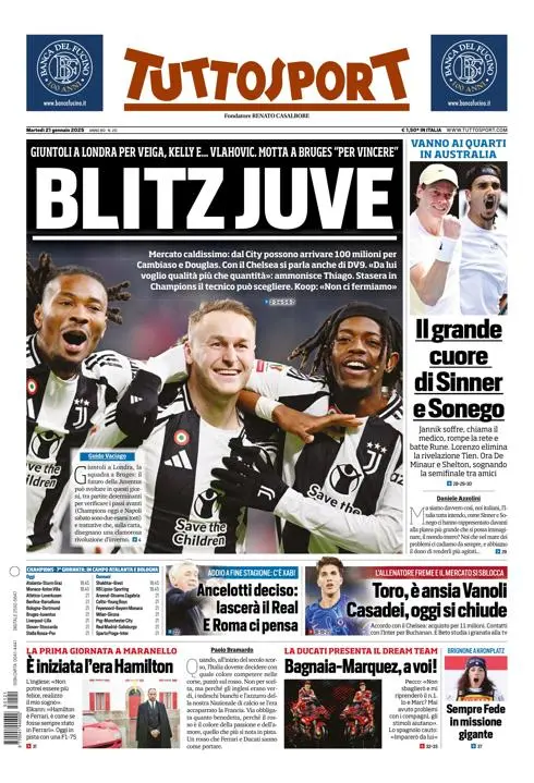 Prima-pagina-tutto-sport-edizione-di-oggi-21-01-2025