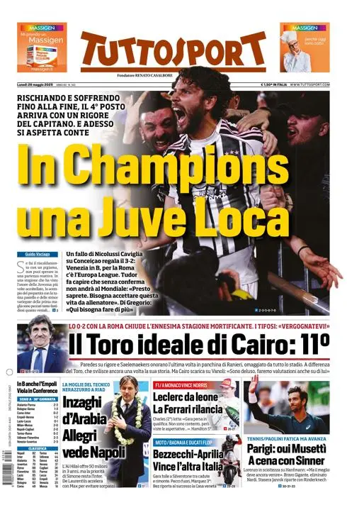 Prima-pagina-tutto-sport-edizione-di-oggi-26-05-2025
