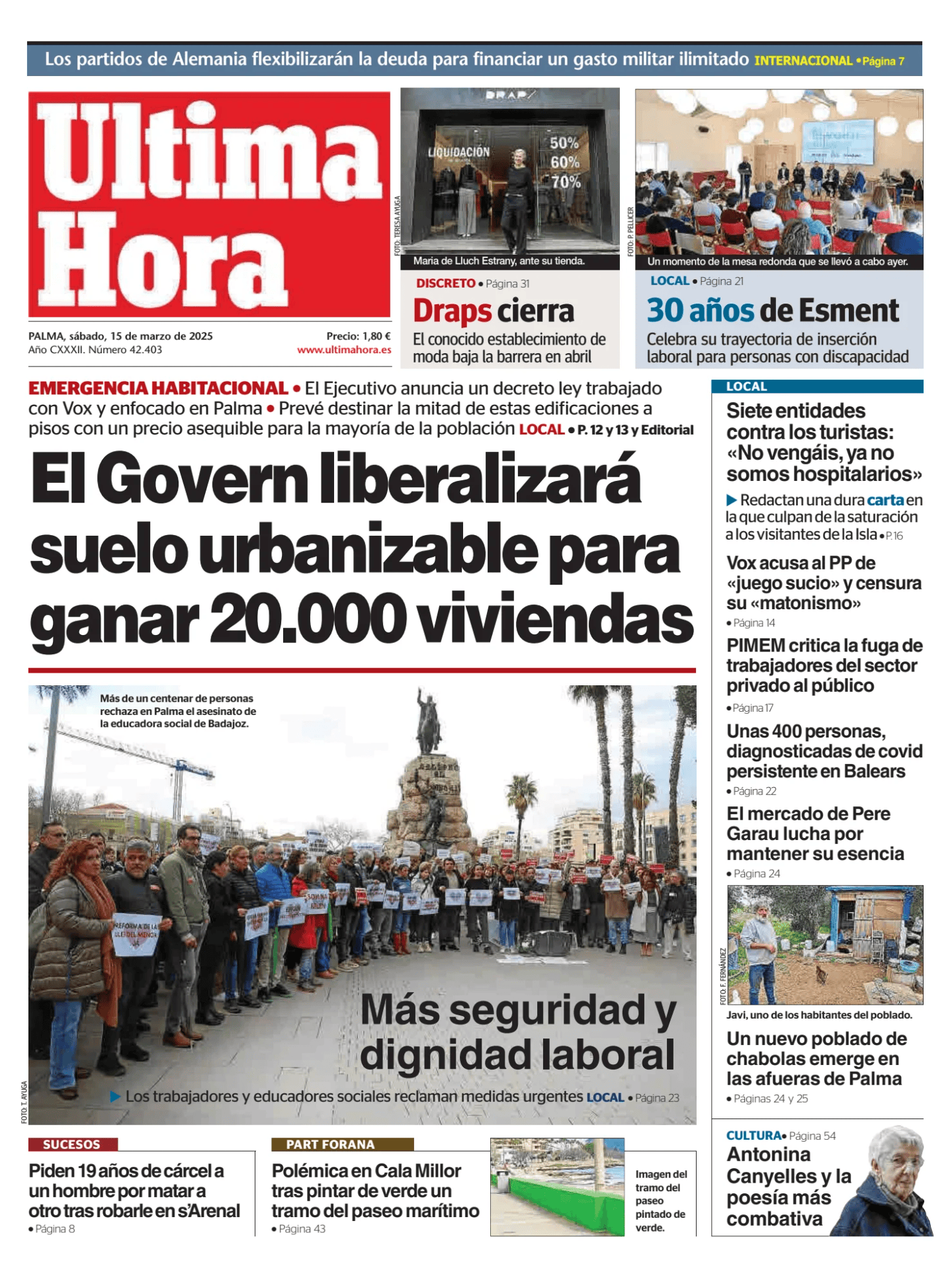 Prima-pagina-ultima-hora-oggi-edizione-di-oggi-20250315