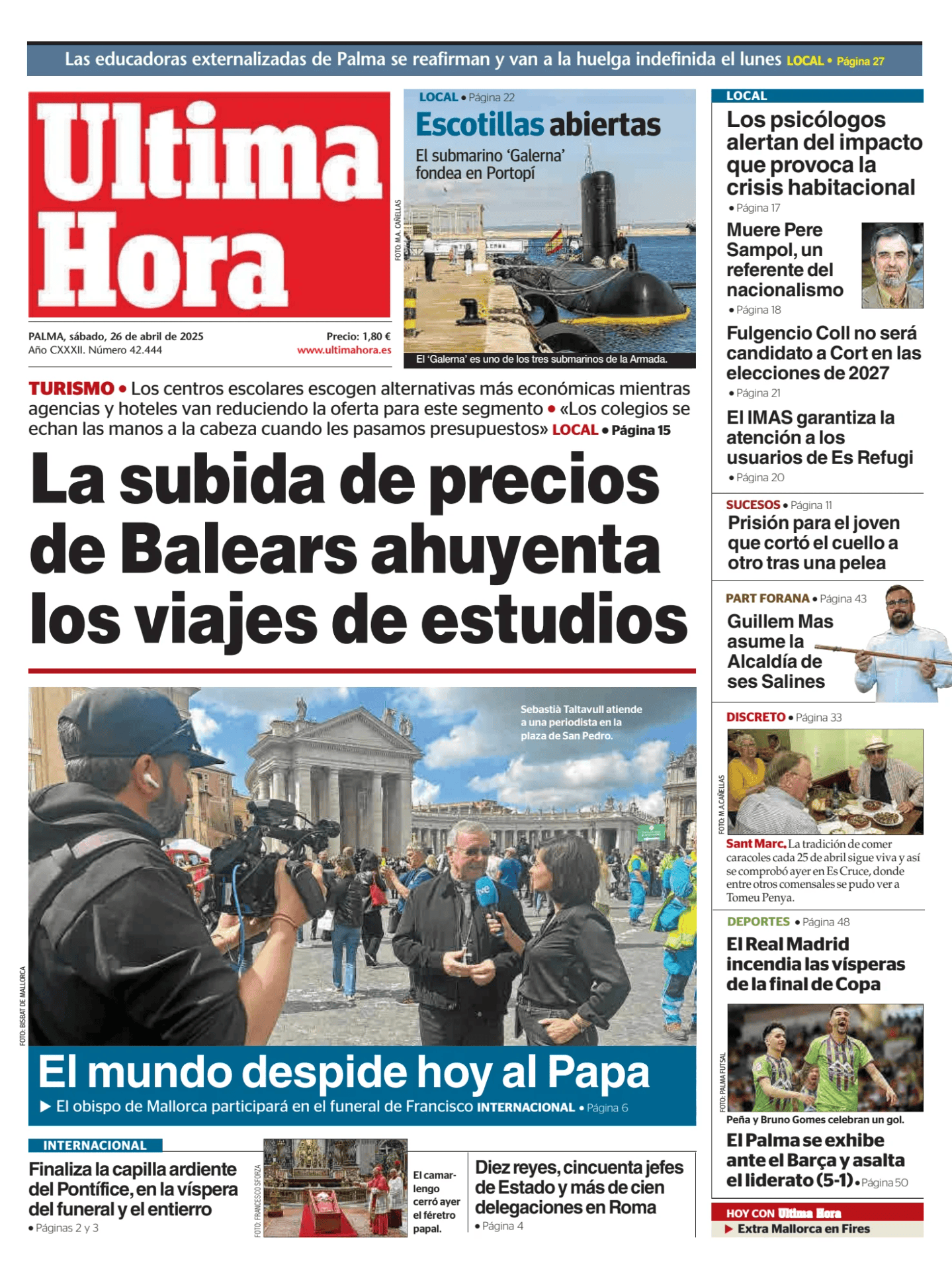 Prima-pagina-ultima-hora-oggi-edizione-di-oggi-20250426