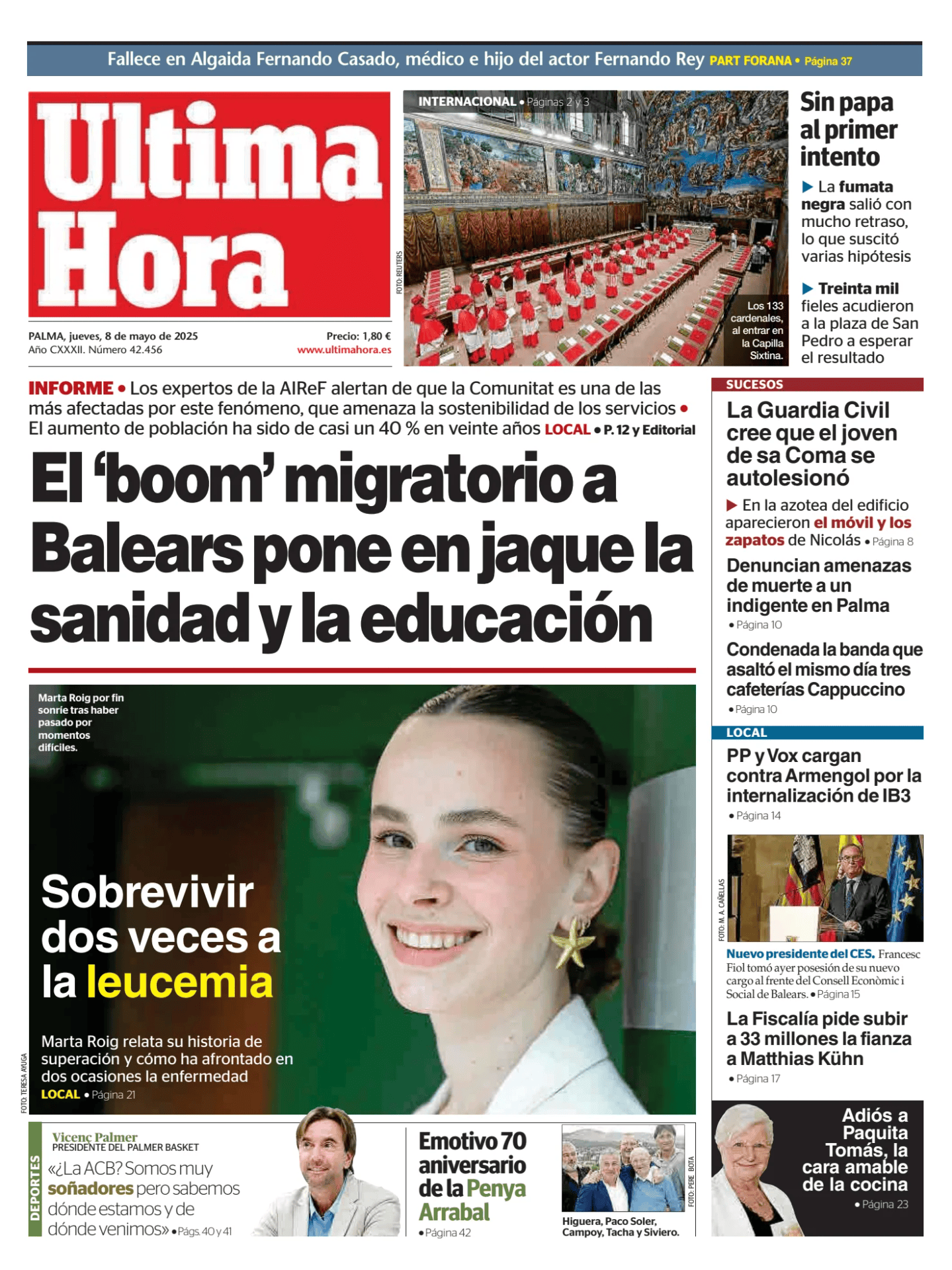 Prima-pagina-ultima-hora-oggi-edizione-di-oggi-20250508