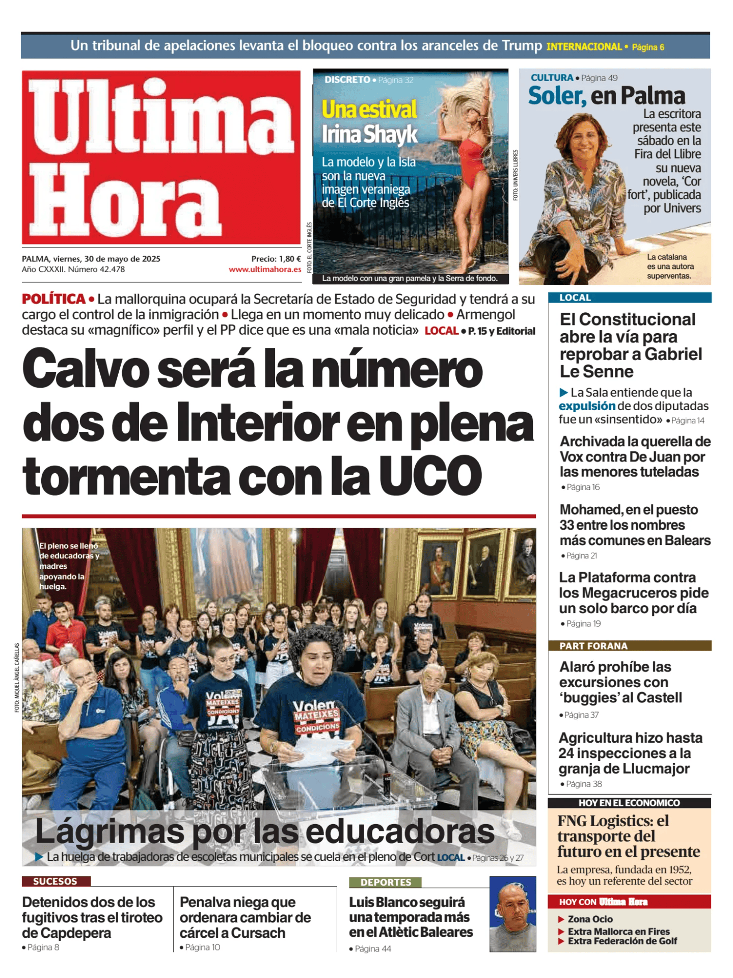 Prima-pagina-ultima-hora-oggi-edizione-di-oggi-20250530