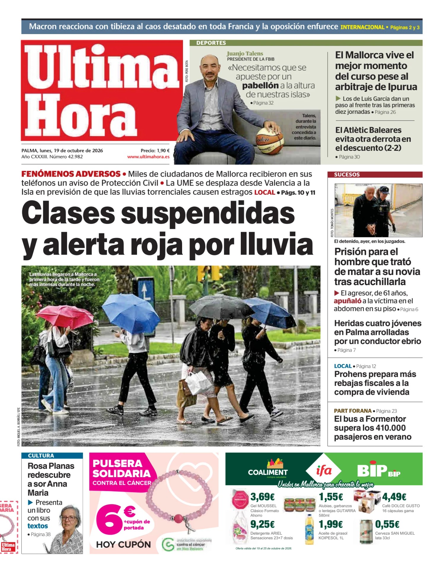 Prima-pagina-ultima-hora-oggi-edizione-di-oggi-20261019