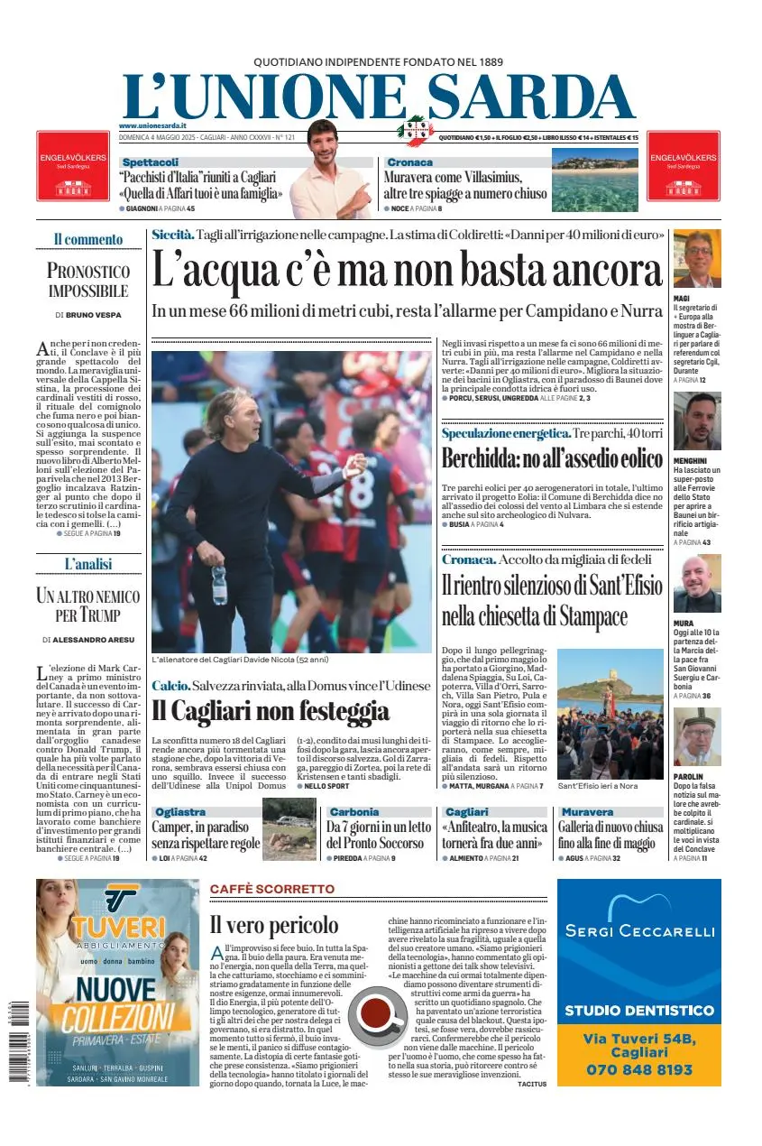 Prima-pagina-unione_sarda-edizione-di-oggi-04-05-2025