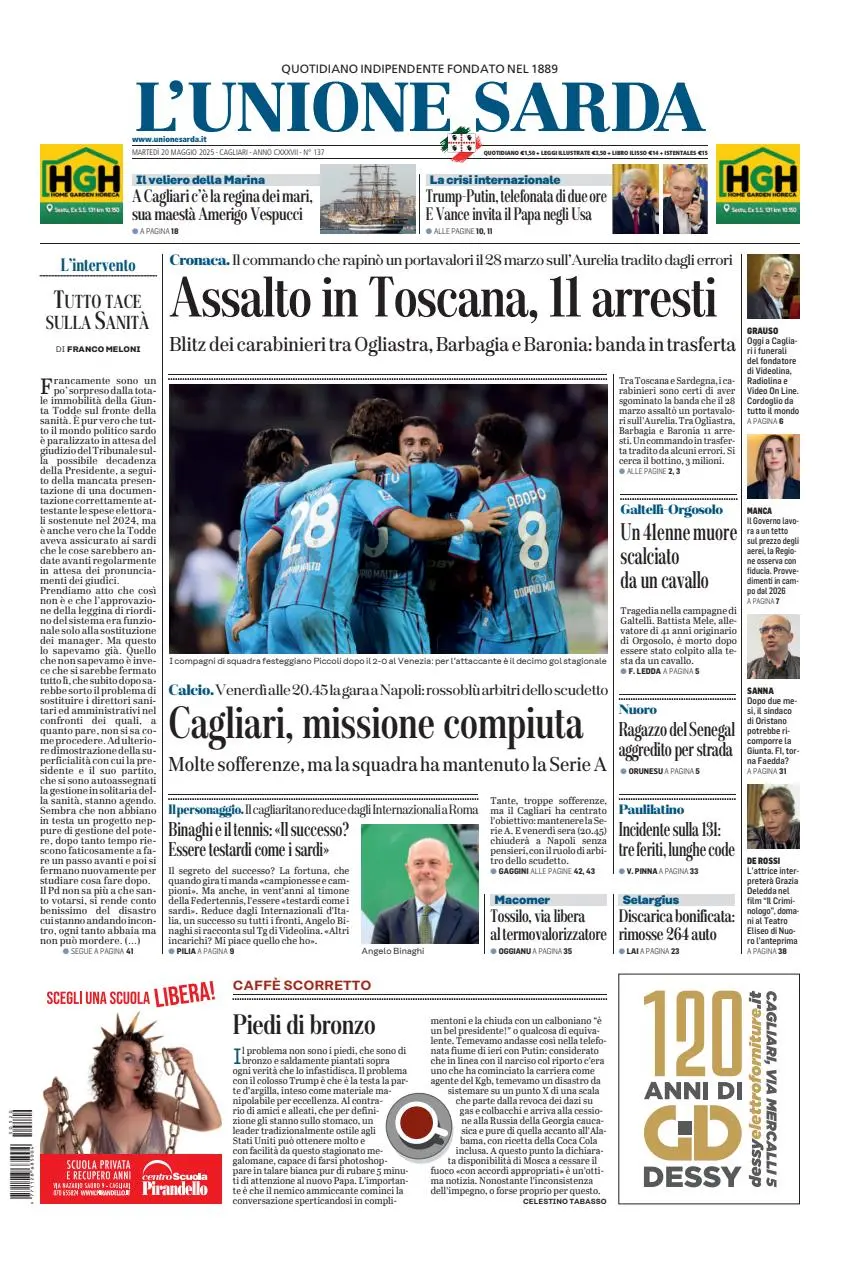 Prima-pagina-unione_sarda-edizione-di-oggi-20-05-2025