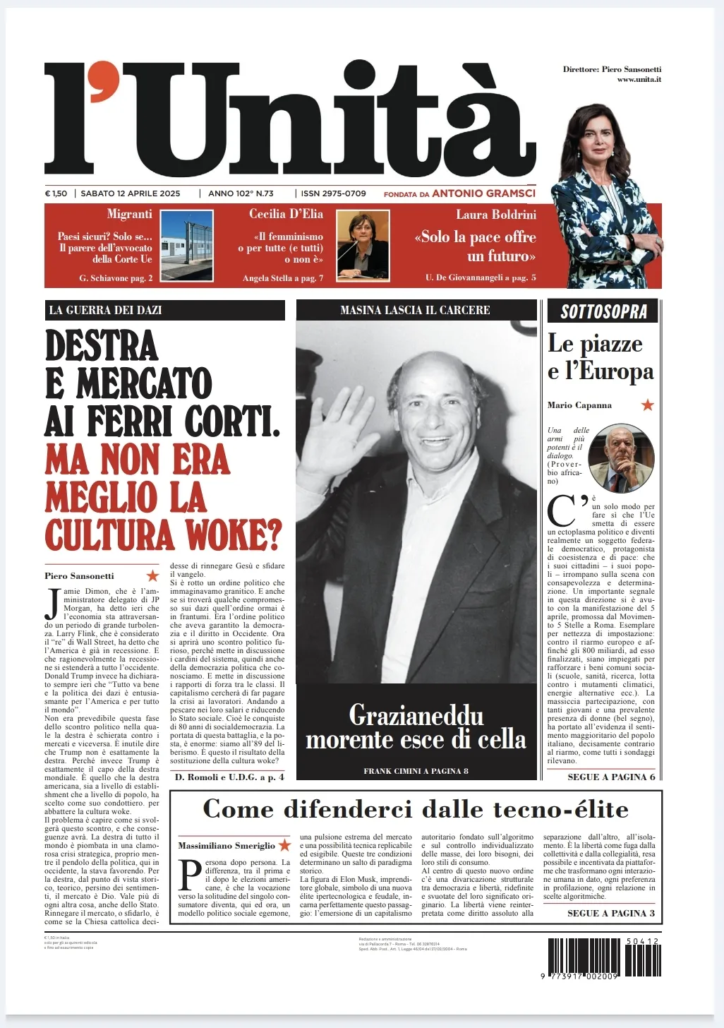 Prima-pagina-unita-oggi-edizione-di-oggi-12-04-2025
