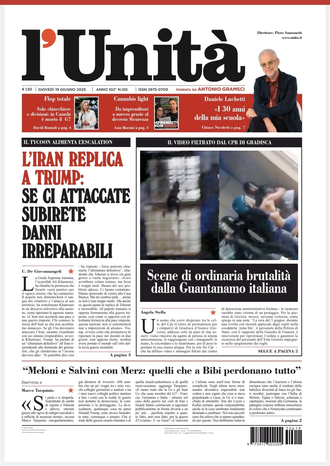 Prima-pagina-unita-oggi-edizione-di-oggi-19-06-2025