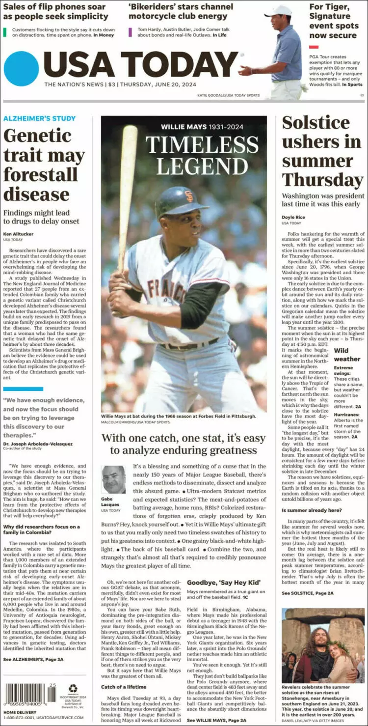 Prima-pagina-usa-today-edizione-di-oggi-2024-06-20