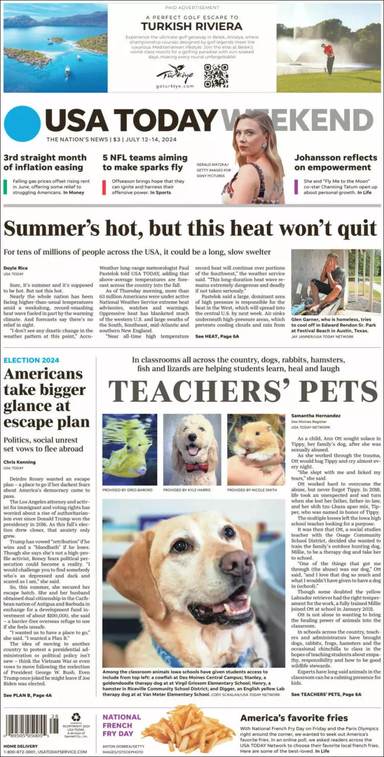 Prima-pagina-usa-today-edizione-di-oggi-2024-07-12