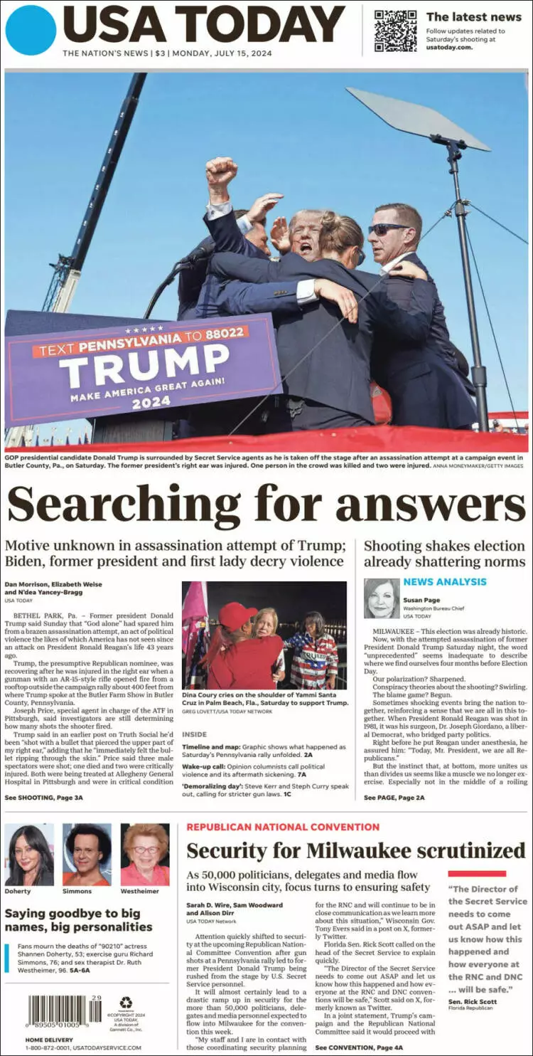 Prima-pagina-usa-today-edizione-di-oggi-2024-07-15