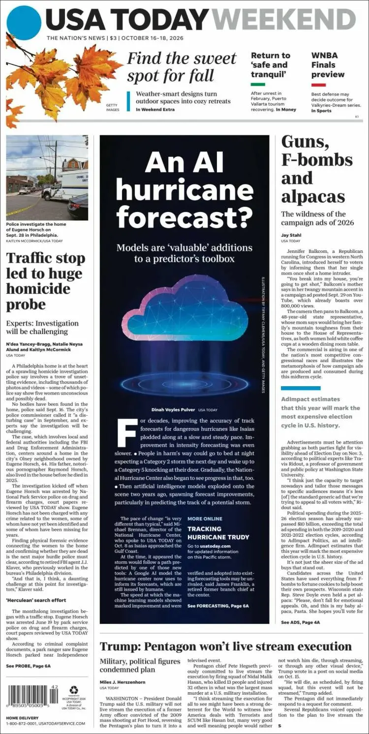 Prima-pagina-usa-today-edizione-di-oggi-2026-10-16