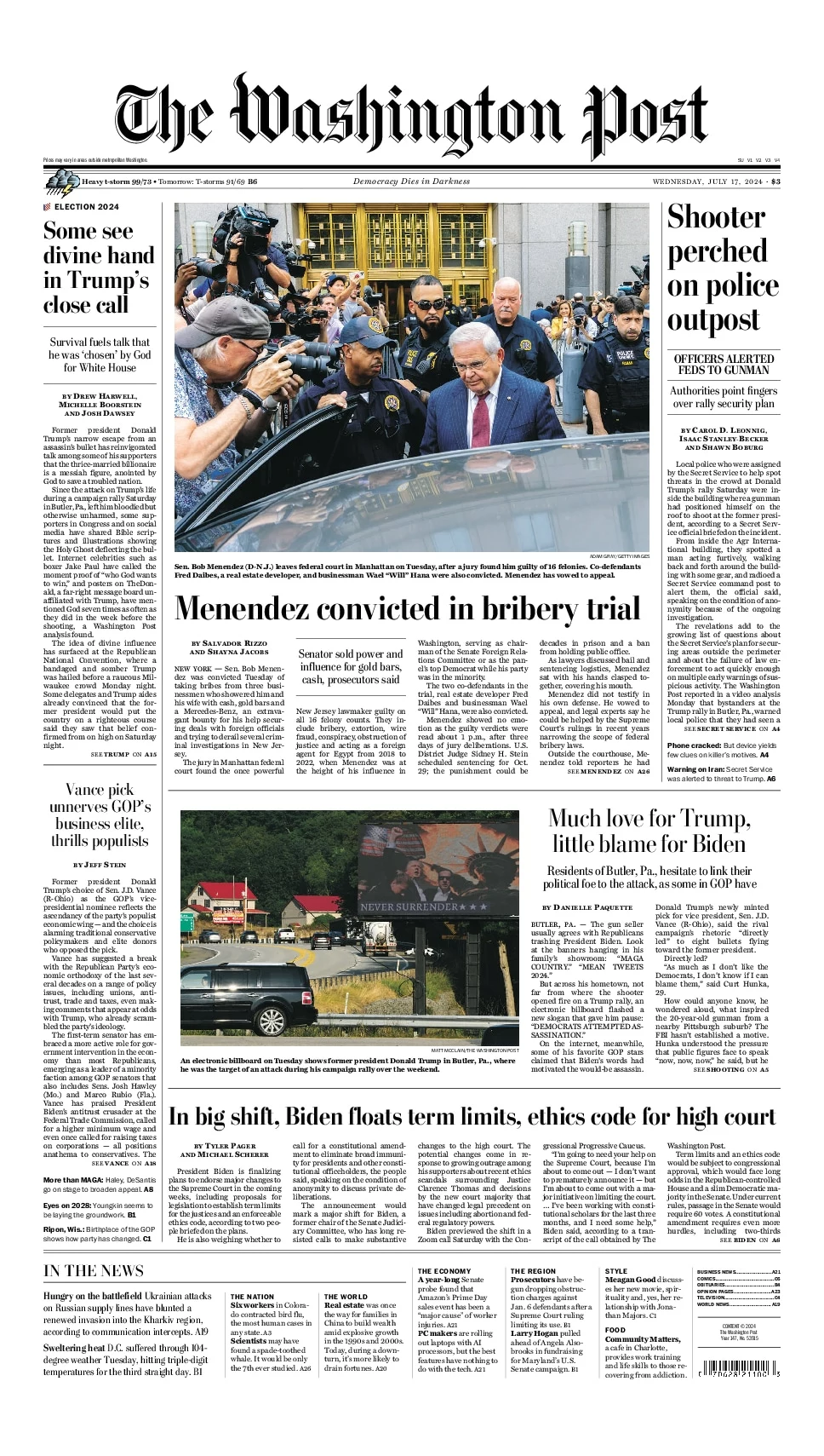 Prima-pagina-washington_post-edizione-di-oggi-17-07-2024
