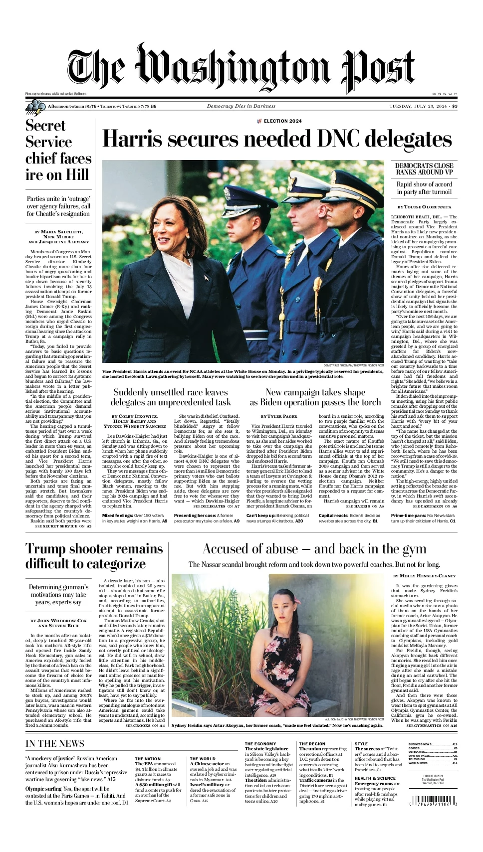 Prima-pagina-washington_post-edizione-di-oggi-23-07-2024