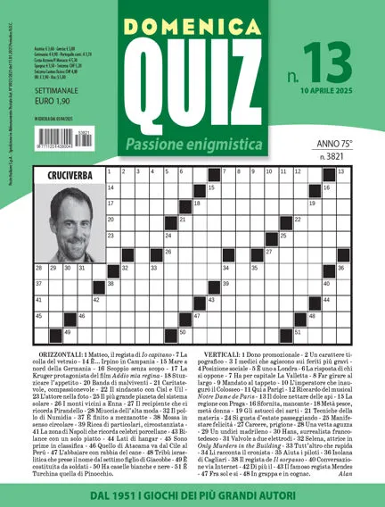 Prima-pagina-settimanale-domenica-quiz-del-01-04-2025