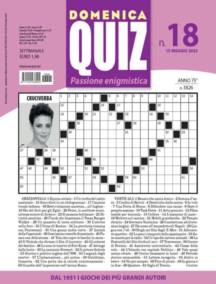 Prima-pagina-settimanale-domenica-quiz-del-06-05-2025