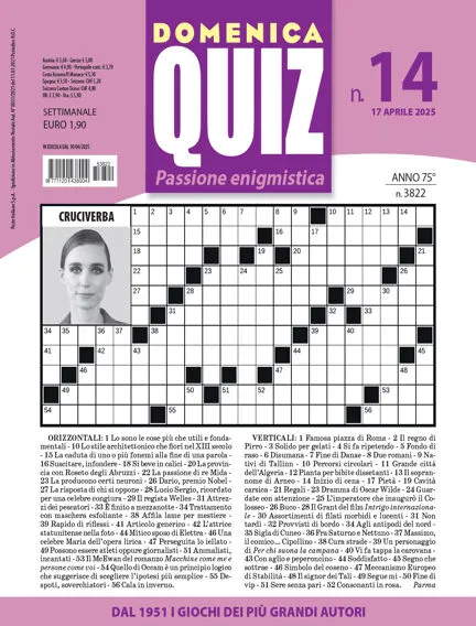 Prima-pagina-settimanale-domenica-quiz-del-08-04-2025