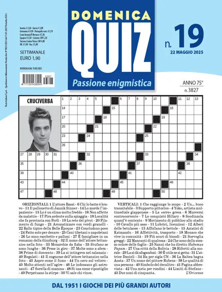 Prima-pagina-settimanale-domenica-quiz-del-13-05-2025