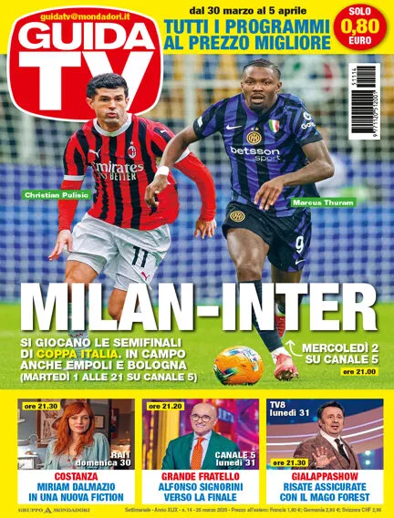 Prima-pagina-settimanale-guidatv-del-25-03-2025
