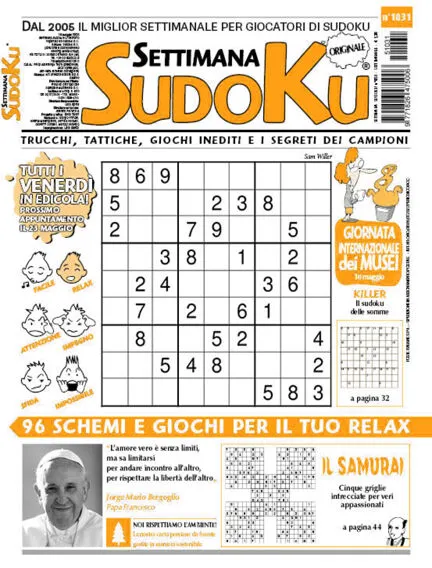 Prima-pagina-settimanale-settimana-sudoku-del-20-05-2025