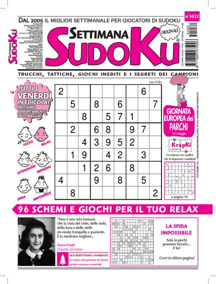 Prima-pagina-settimanale-settimana-sudoku-del-27-05-2025